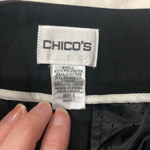 Chico’s Wide Leg Trouser Pants Chico’s Sz 0/S Short Length - Picture 5 of 6